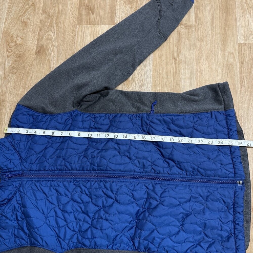 DULUTH TRADING CO JACKET WOMENS L THINSULATE GRAY BLUE QUILTED FLEECE OUTDOORS - Picture 10 of 10
